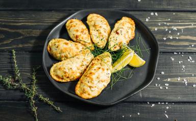 Мидии запеченные с пармезаном